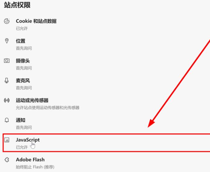 Edge如何禁用js脚本?Edge浏览器js脚本禁用的办法