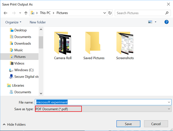 Win10下将JPEG和PNG图像文件转换为PDF