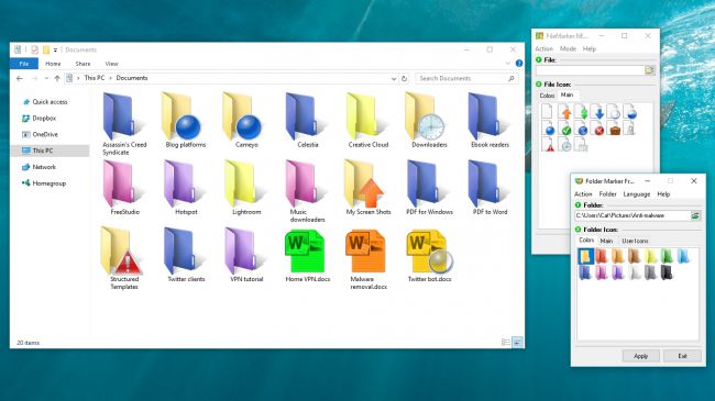 设置Windows 10专业版下文件和文件夹颜色的方法