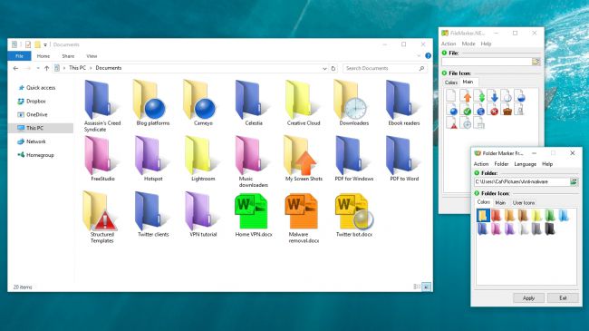 设置Windows 10专业版下文件和文件夹颜色的方法